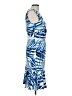 Eliza J Print Blue Cocktail Dress Size 10 - photo 4