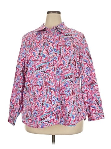 Appleseeds 3/4 Sleeve Button-Down Shirt (view 1)