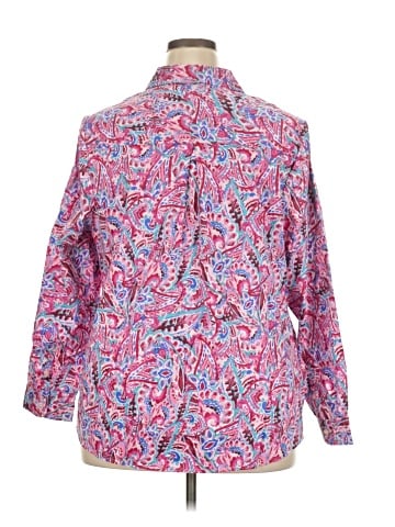 Appleseeds 3/4 Sleeve Button-Down Shirt (view 2)