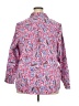 Appleseeds Paisley Pink 3/4 Sleeve Button-Down Shirt Size 20 - photo 2