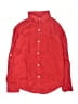 Janie and Jack 100% Linen Solid Red Long Sleeve Button-Down Shirt Size 8 - photo 1