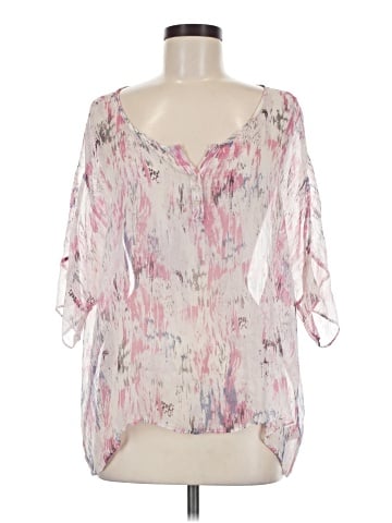 Ella Moss 3/4 Sleeve Silk Top (view 1)