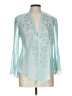 R&M Richards 100% Polyester Teal 3/4 Sleeve Blouse Size 10 - photo 1