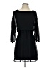 Express 100% Polyester Solid Black Casual Dress Size XS - photo 1