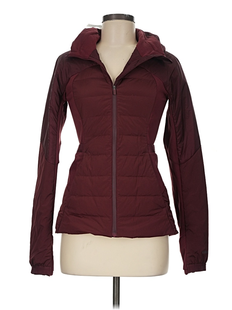 Pre-owned Lululemon Athletica Jacket In Burgundy