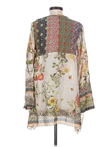 Johnny Was Long Sleeve Silk Top (view 2)