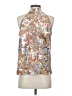 Shein 100% Polyester Paisley Ivory Sleeveless Blouse Size 4 - photo 2