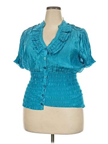 Paper Tee Short Sleeve Blouse (view 1)
