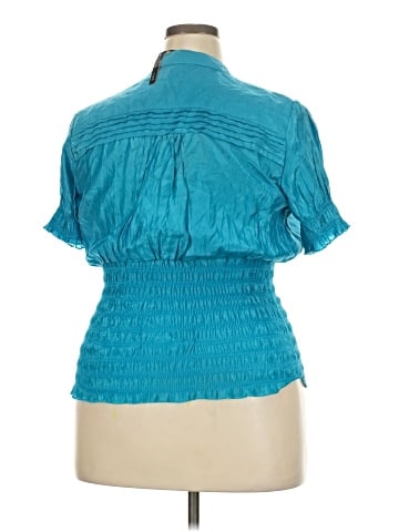 Paper Tee Short Sleeve Blouse (view 2)