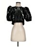 Rhode 100% Polyurethane Black 3/4 Sleeve Blouse Size S - photo 1