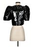 Rhode 100% Polyurethane Black 3/4 Sleeve Blouse Size S - photo 2
