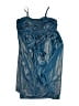 Un Deux Trois Metallic Blue Dress Size 12 - photo 2