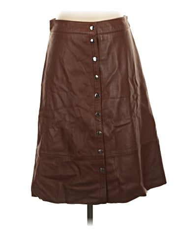 MNG Suit Faux Leather Skirt (view 1)