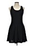 Decree Solid Black Cocktail Dress Size L - photo 1