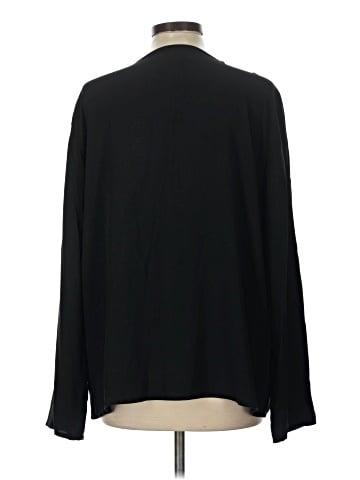 Eileen Fisher Long Sleeve Silk Top (view 2)