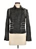 Banana Republic 100% Polyester Tweed Gray Jacket Size 8 - photo 1