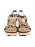 Aetrex 100% Leather Animal Print Tan Wedges Size 9 - 9 1/2 - photo 2