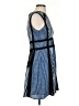 BCBGMAXAZRIA 100% Polyester Graphic Blue Casual Dress Size 4 - photo 4