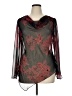Studio 1 100% Polyester Black Long Sleeve Blouse Size 14w - photo 1