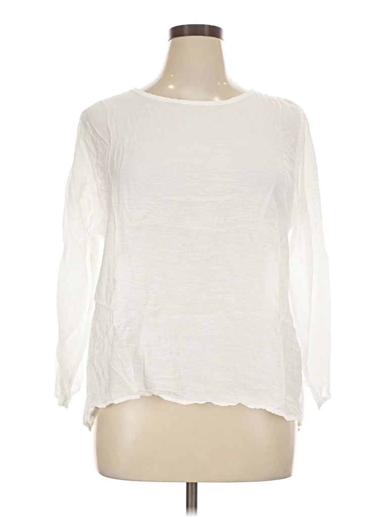 Pre-owned Cut Loose 3/4 Sleeve T-shirt In Ivory