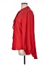 Bisou Bisou 100% Polyester Red Long Sleeve Blouse Size XL - photo 5