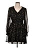Blu Pepper Animal Print Black Casual Dress Size L - photo 1