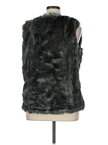 Denim 24/7 Faux Fur Vest (view 2)