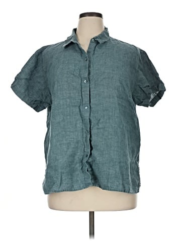 Eileen Fisher Short Sleeve Blouse (view 1)