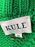 Kule 100% Cotton Stripes Green Turtleneck Sweater Size M - photo 7