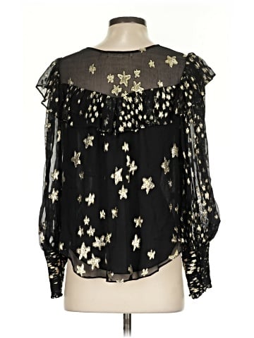 LoveShackFancy Long Sleeve Silk Top (view 2)