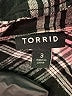 Torrid 100% Rayon Plaid Black 3/4 Sleeve Button-Down Shirt Size 3X Plus (3) - photo 7
