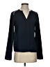 Esley 100% Polyester Black Long Sleeve Blouse Size S - photo 1