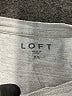Ann Taylor LOFT 100% Cotton Silver Sweatshirt Size XL - photo 7
