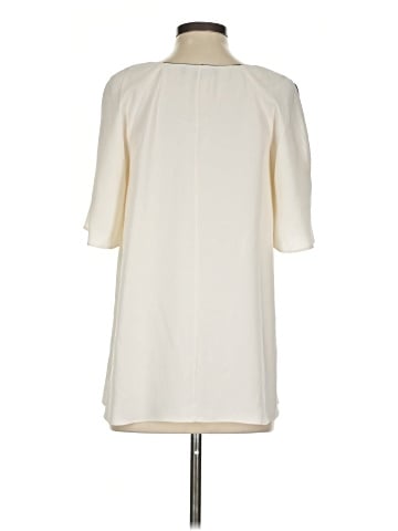 Lafayette 148 New York Short Sleeve Silk Top (view 2)