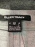 Ellen Tracy Houndstooth Gray Wool Pants Size 12 - photo 8