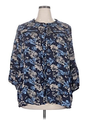 Intro 3/4 Sleeve Blouse (view 1)