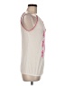 INC International Concepts 100% Polyester Ivory Sleeveless Blouse Size M - photo 4