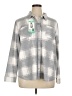 32 Degrees Plaid Gray Long Sleeve Blouse Size XL - photo 1