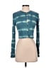 Zara Tie-dye Teal Cardigan Size S - photo 1