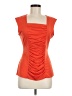 Grayson Orange Sleeveless Blouse Size Med (3) - photo 1
