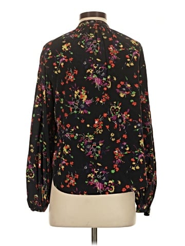 Veronica Beard Long Sleeve Silk Top (view 2)