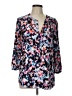 NYDJ 100% Polyester Blue 3/4 Sleeve Blouse Size L - photo 1