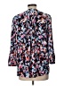 NYDJ 100% Polyester Blue 3/4 Sleeve Blouse Size L - photo 2