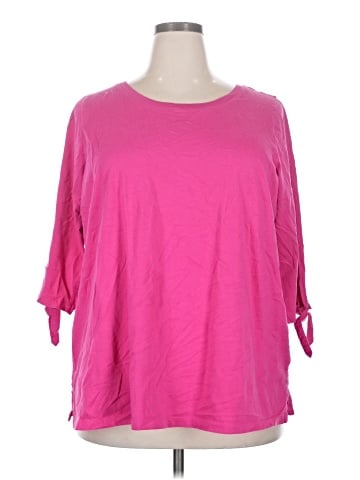 Woman Within 3/4 Sleeve T-Shirt (view 1)