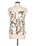 Daniel Rainn Ivory Short Sleeve Blouse Size L - photo 1