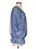 Free People 100% Polyester Blue 3/4 Sleeve Blouse Size XS - photo 4