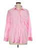 Zara Pink 3/4 Sleeve Button-Down Shirt Size XL - photo 1