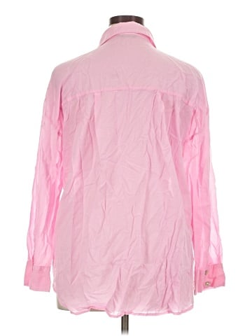 Zara 3/4 Sleeve Button-Down Shirt (view 2)