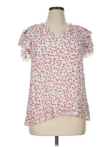 NANETTE Nanette Lepore Short Sleeve Blouse (view 1)