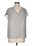 Violet & Claire 100% Polyester Gray Short Sleeve Blouse Size M - photo 1